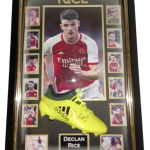 DECALN RICE SIGNED FOOTBALL BOOT
