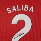 saliba signed jersey arsenal centre back