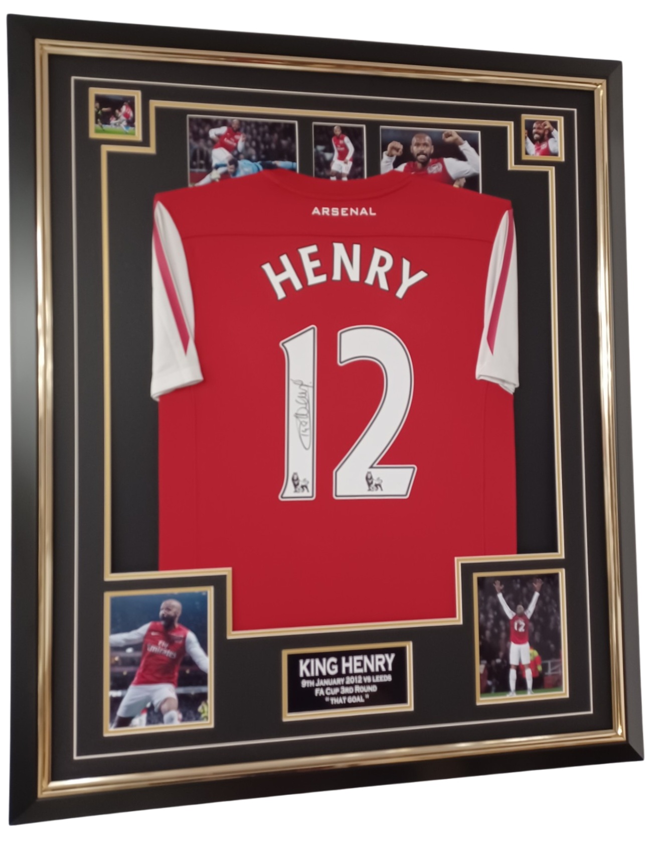 thierry henry signed shirt v leeds fa cup