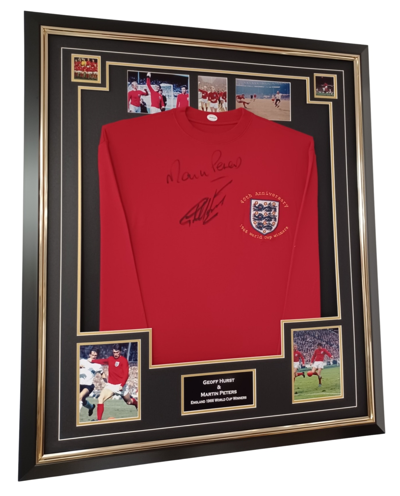 thumbnail image 2 of Sir Geoff Hurst Framed Hand Signed England Shirt – With COA 2 of 5