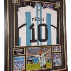 ARGENTINA LEGEND LIONEL MESSI SIGNED PHOTO AND SHIRT