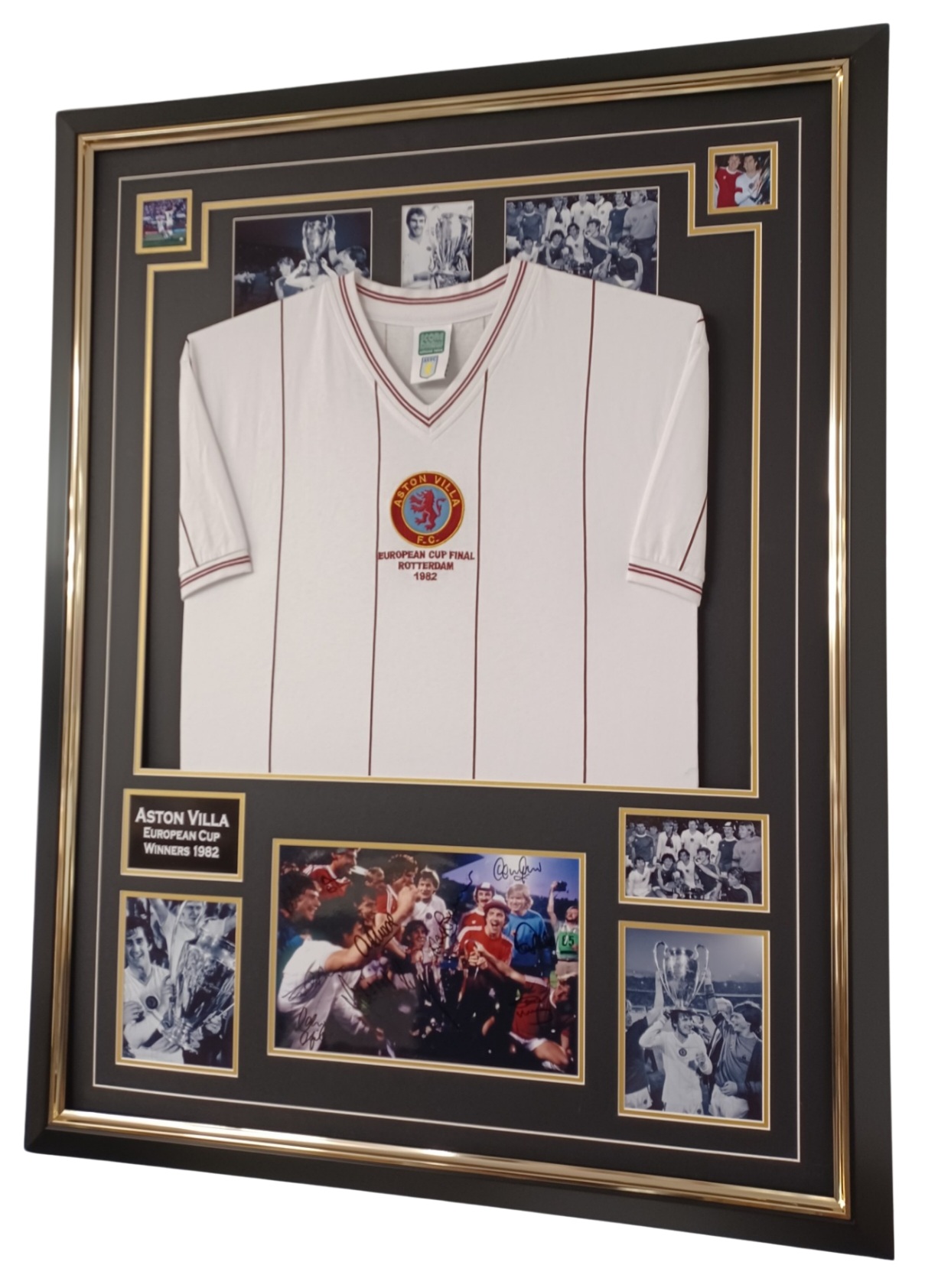 ASTON VILLA 1982 SIGNED PICTURE AND SHIRT