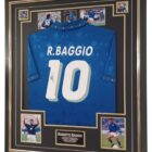 ROBERTO BAGGIO SIGNED ITALY SHIRT