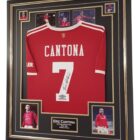 cantona signed manchester united shirt