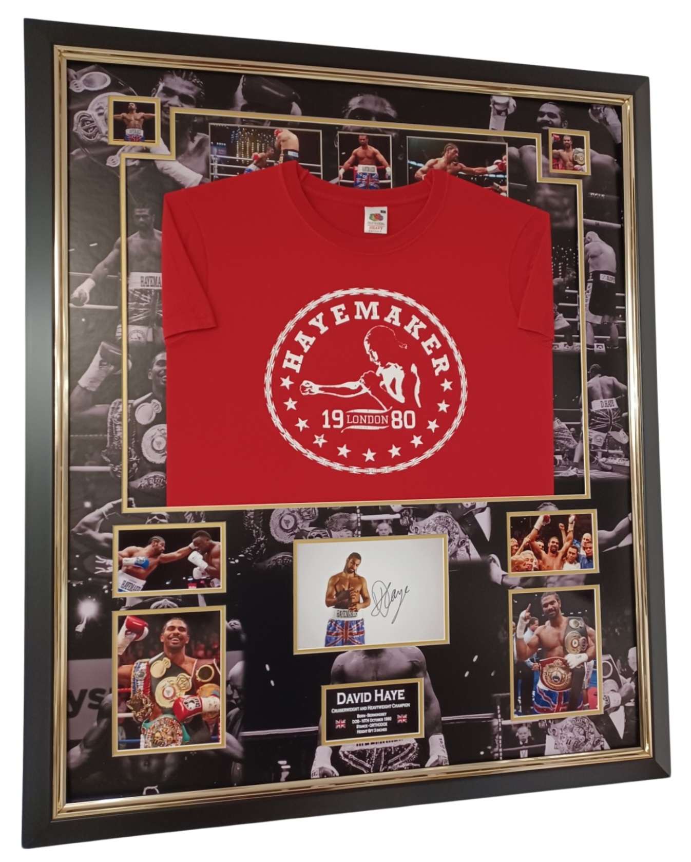 david haye signed picture with shirt