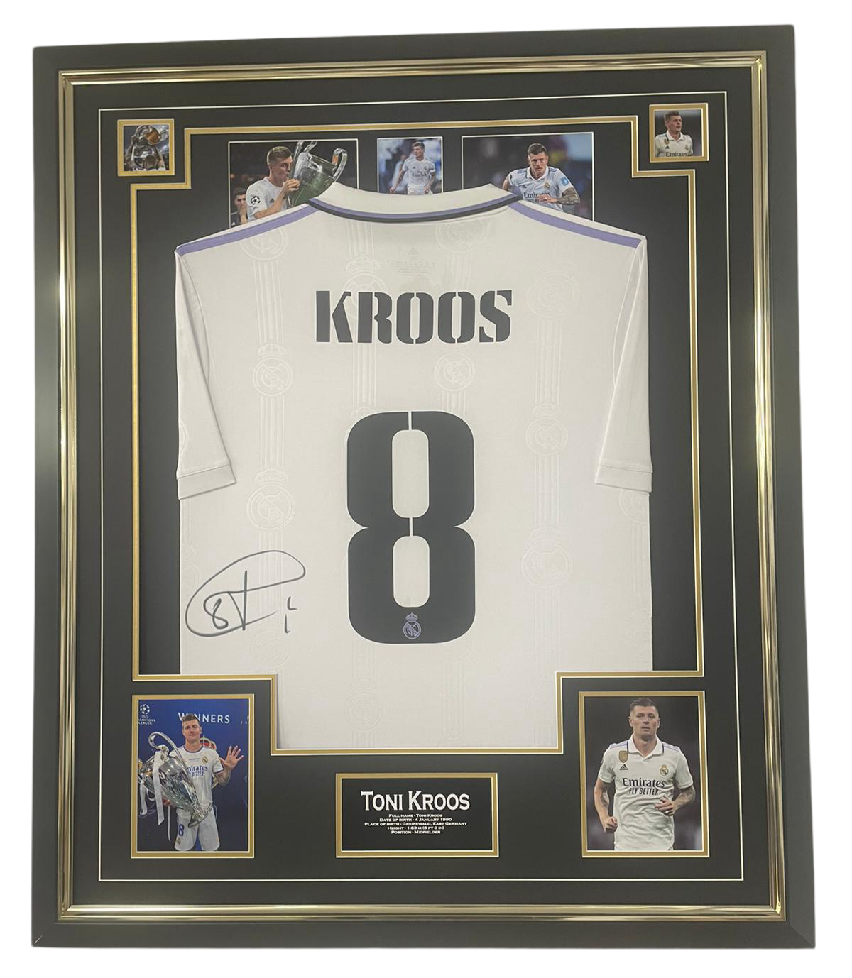 framed toni kroos signed shirt