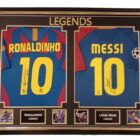lionel messi and ronaldinho signed jersey