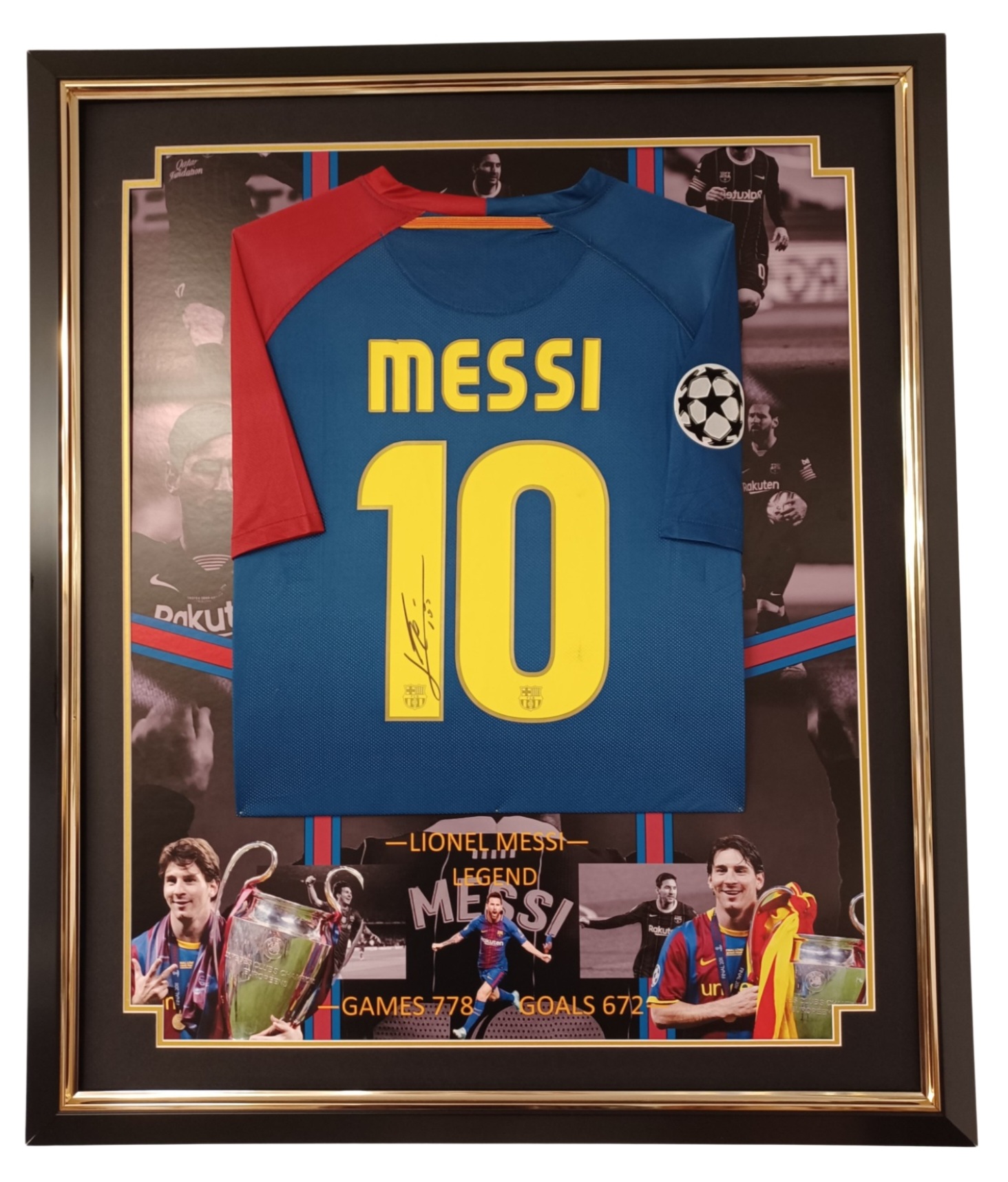 lionel messi signed jersey