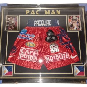 manny pacquiao signed boxing shorts