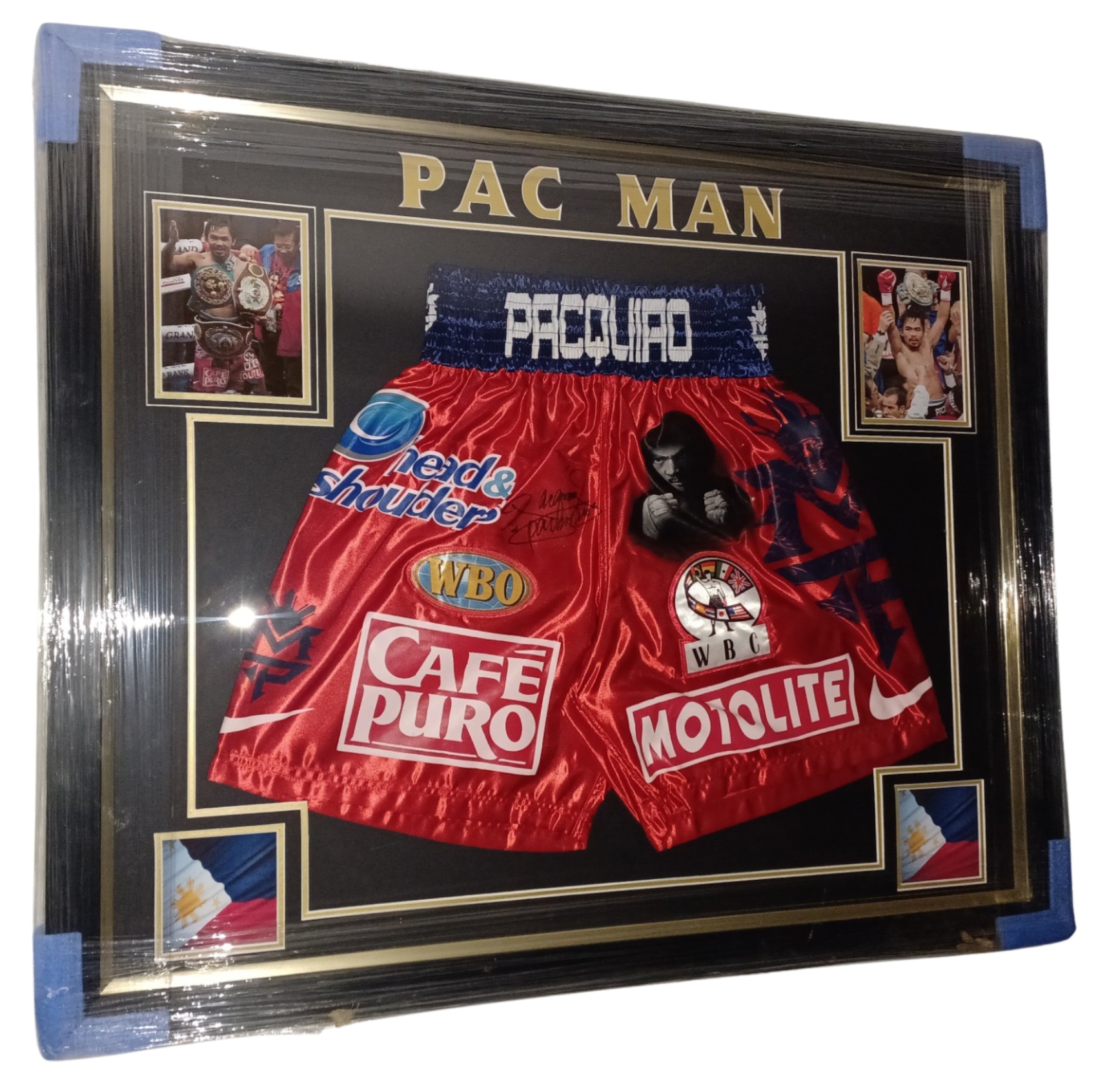 manny pacquiao signed shorts