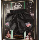 mike tyson autographed boxing shorts