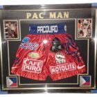 pacquiao signed boxing trunks