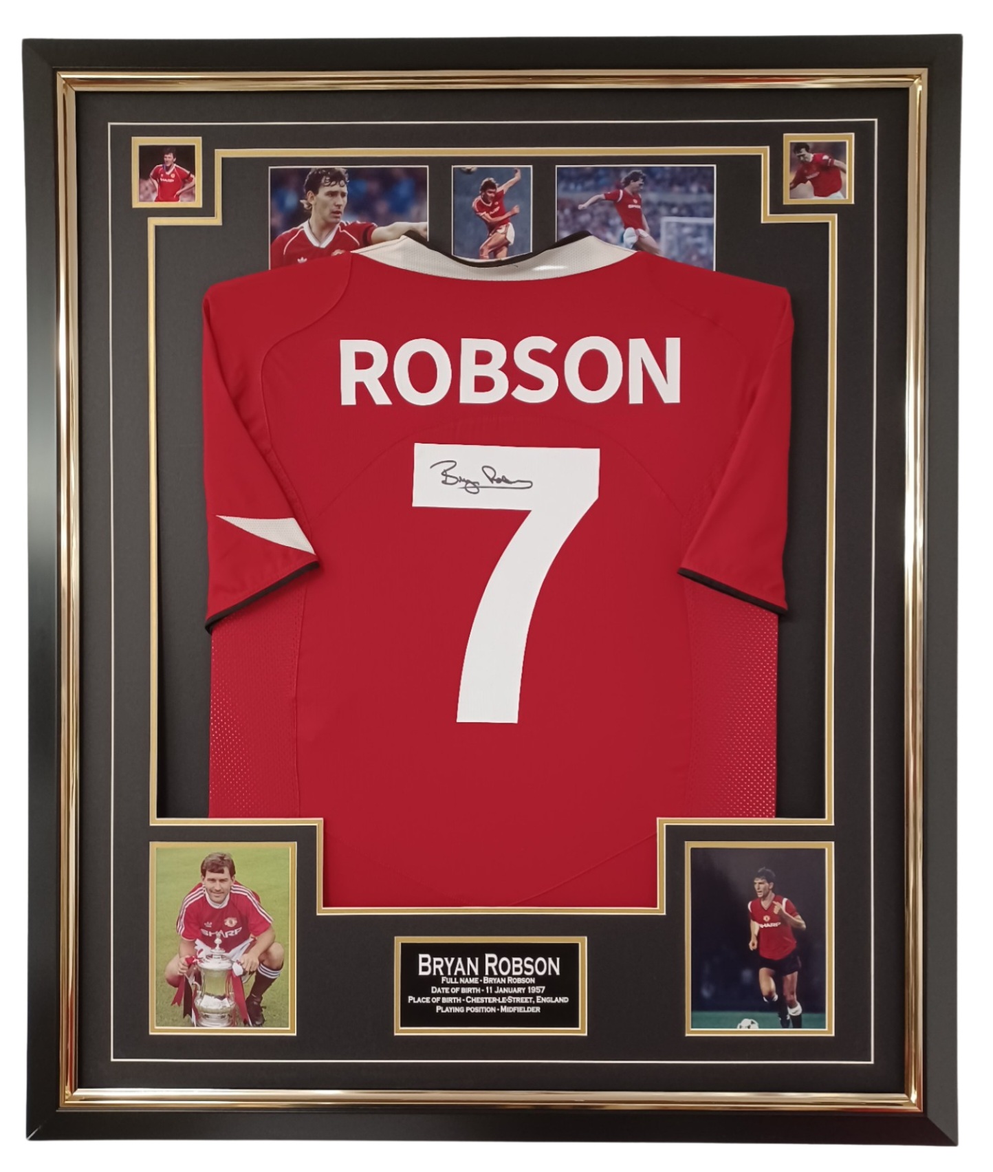Bryan Robson of Manchester United Signed Jersey | Signed Memorabila ...
