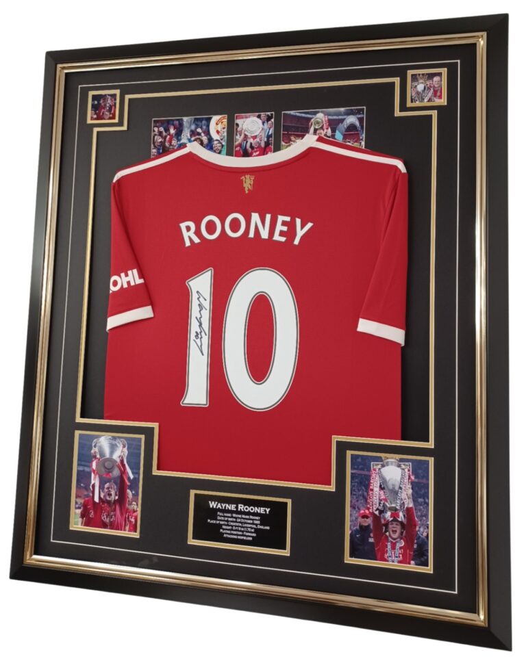 Wayne Rooney Of United Signed Shirt LEGEND DISPLAY | Signed Memorabila ...