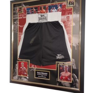 DOLPH LUNGREN SIGNED SHORTS BOXING TRUNKS