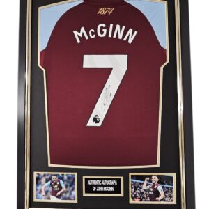 John McGinn of Villa Signed Shirt