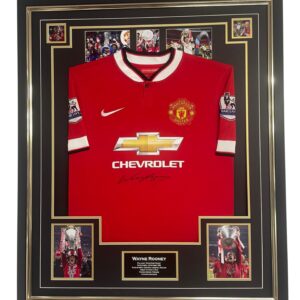 MANCHESTER WAYNE ROONEY SIGNED SHIRT UNITED AUTOGRAPH JERSEY