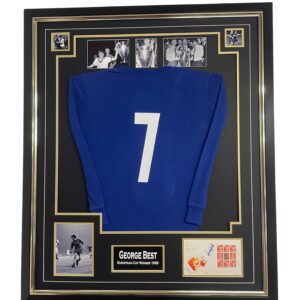 george best signed siplay united mancheste shirt 1968