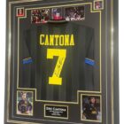 manchester cantona signed shirt framed