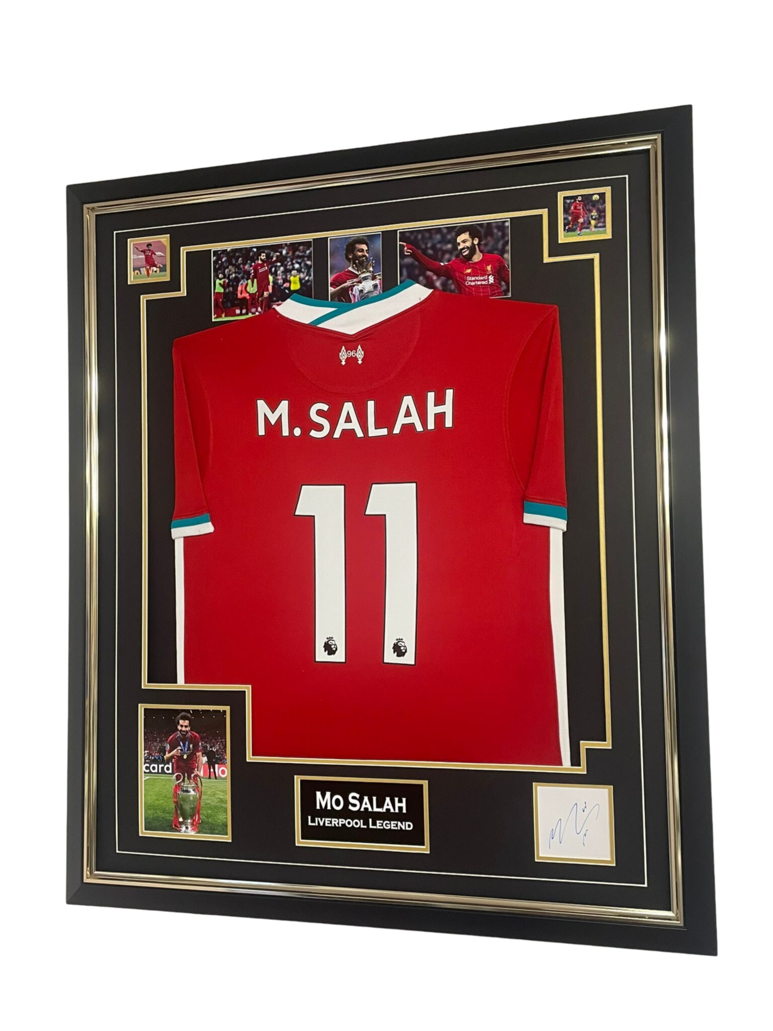 Mo Mohamed Salah of Liverpool Signed Display with Shirt Signed