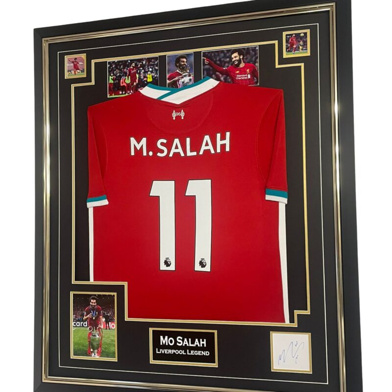 Mo Mohamed Salah of Liverpool Signed Display with Shirt – Signed ...