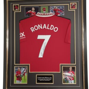 ronaldo signed united jersey