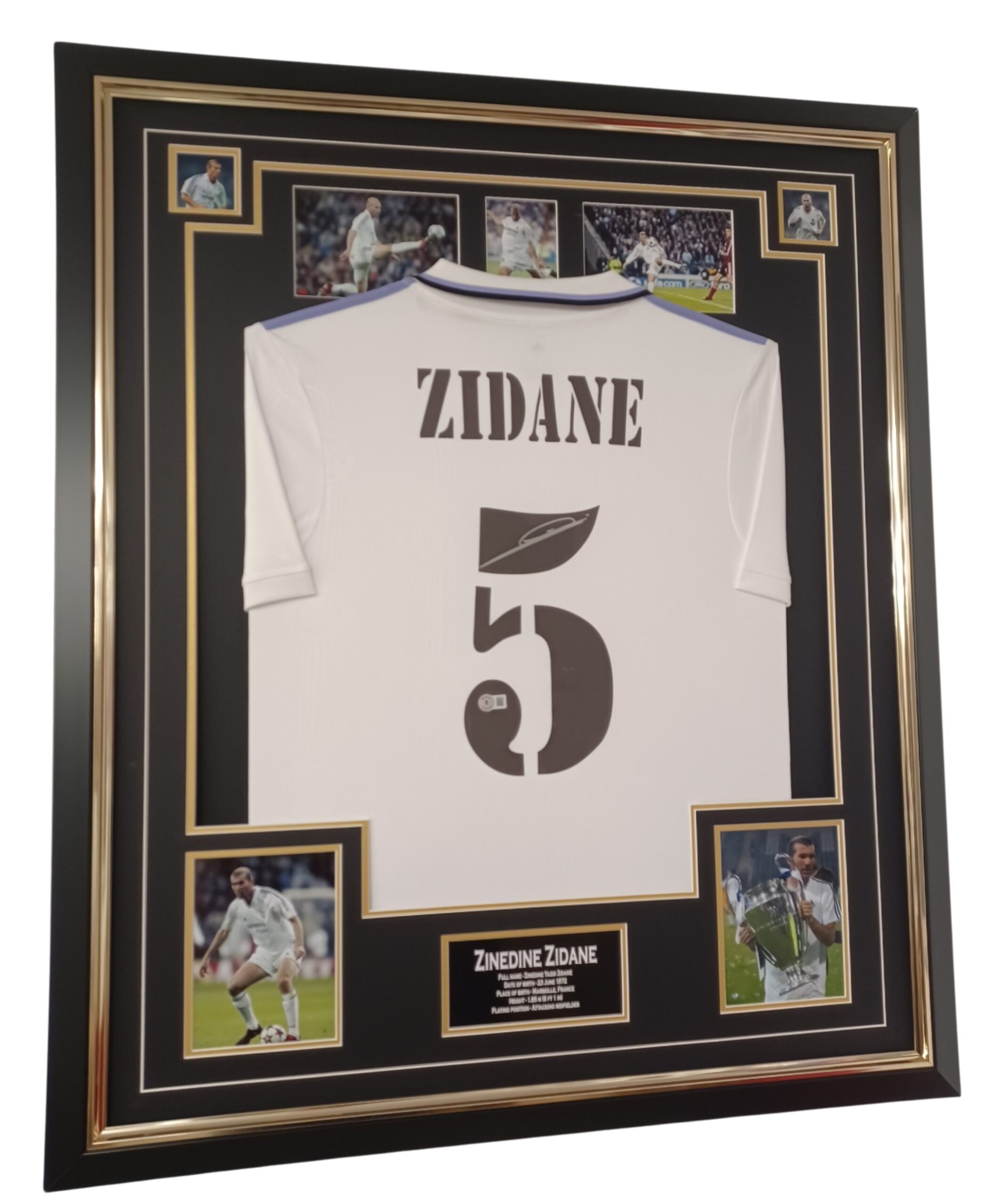 zidane signed real madrid jersey