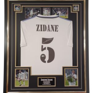 zidane signed real madrid shirt