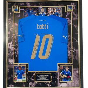 TOTTI SIGNED ITALY JERSEY