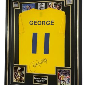 charlie george signed t shirt