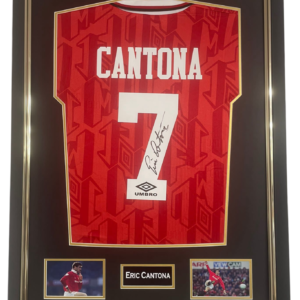 cantona signed united shirt 1992