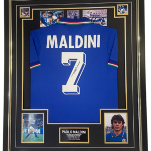 italy legend paolo maldini signed shirt