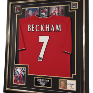 manchester legend david beckham signed photo with Jersey