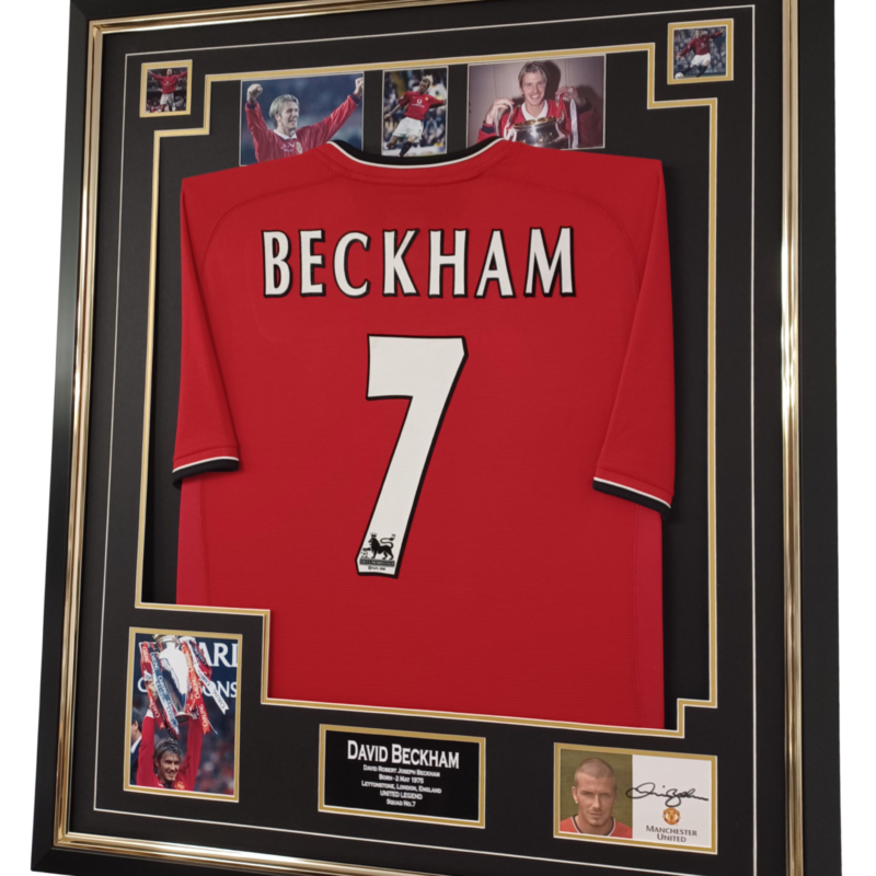 David Beckham of Manchester United Signed Display and Shirt – Signed ...