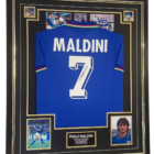 paolo maldini signed jersey italy