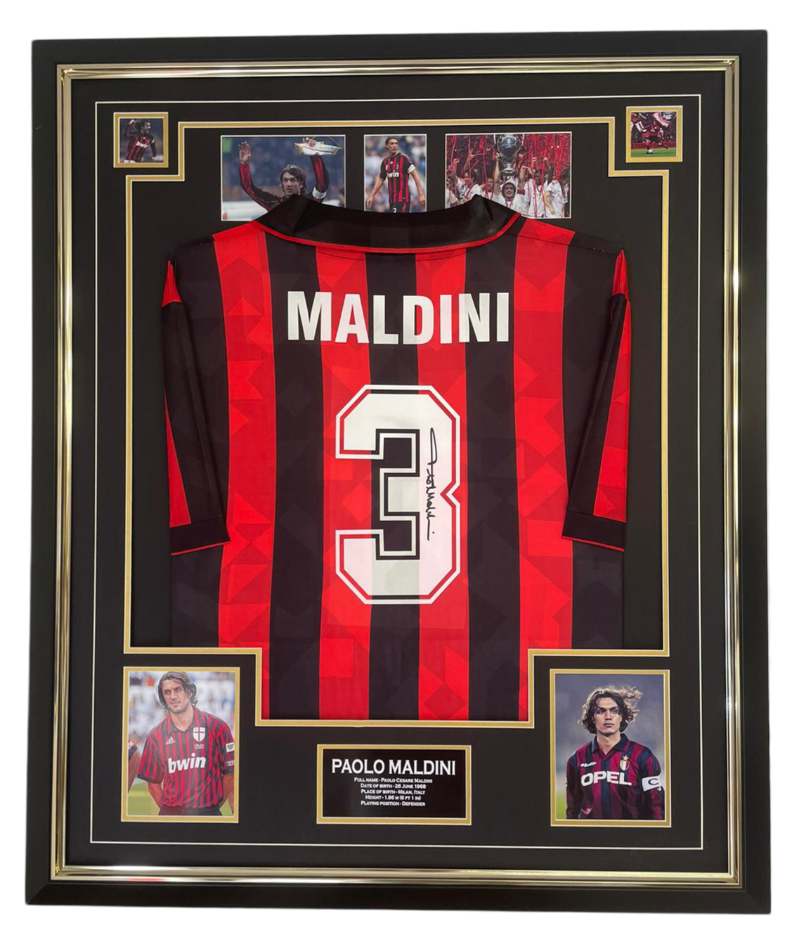 Milan Legend PAOLO MALDINI SIGNED SHIRT Signed Memorabila Shop Milan Legend PAOLO MALDINI SIGNED SHIRT Signed Memorabila Shop