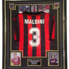 paolo maldini signed milan shirt