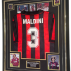 paolo maldini signed shirt milan