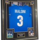 PAOLO MALDINI SIGNED FRAMED SHIRT