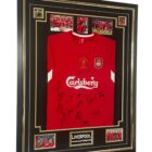 2005 liverpool signed shirt