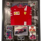 Charles leclerc signed photo shirt