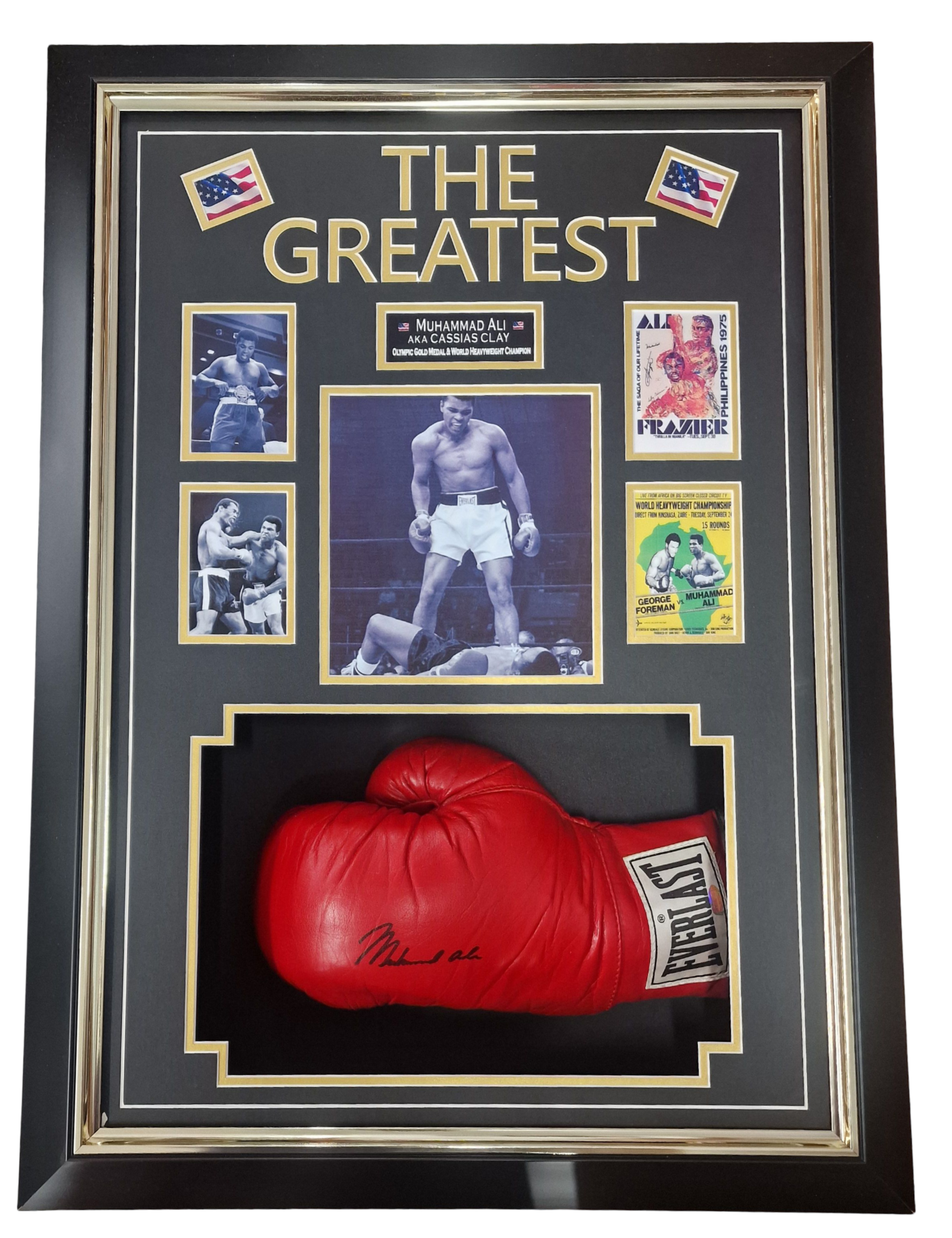 FRAMED MUHAMMAD ALI AUTOGRAPHED GLOVE