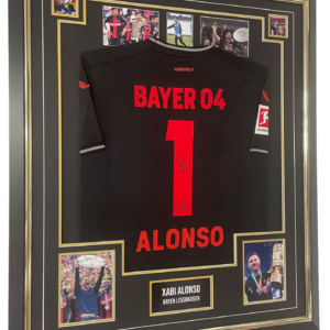 FRAMED XAVI ALONSO SIGNED JERSEY