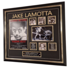 JAKE LAMOTTA FRAMED AND SIGNED PHOTO