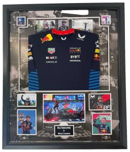 MAX VERSTAPPEN SIGNED PHOTO WITH SHIRT