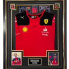 charles leclerc autographed shirt