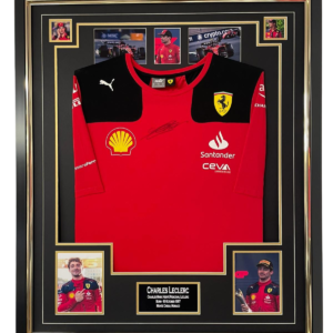 charles leclerc autographed shirt