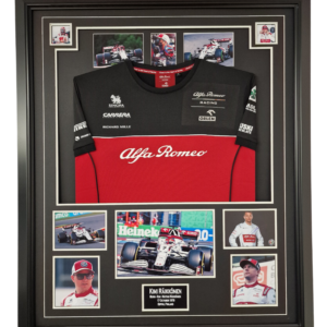 kimi signed team photo and shirt