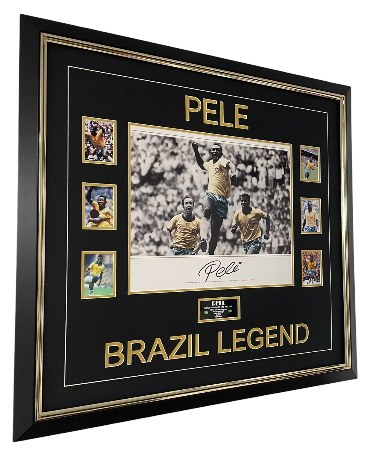 pele signed photo