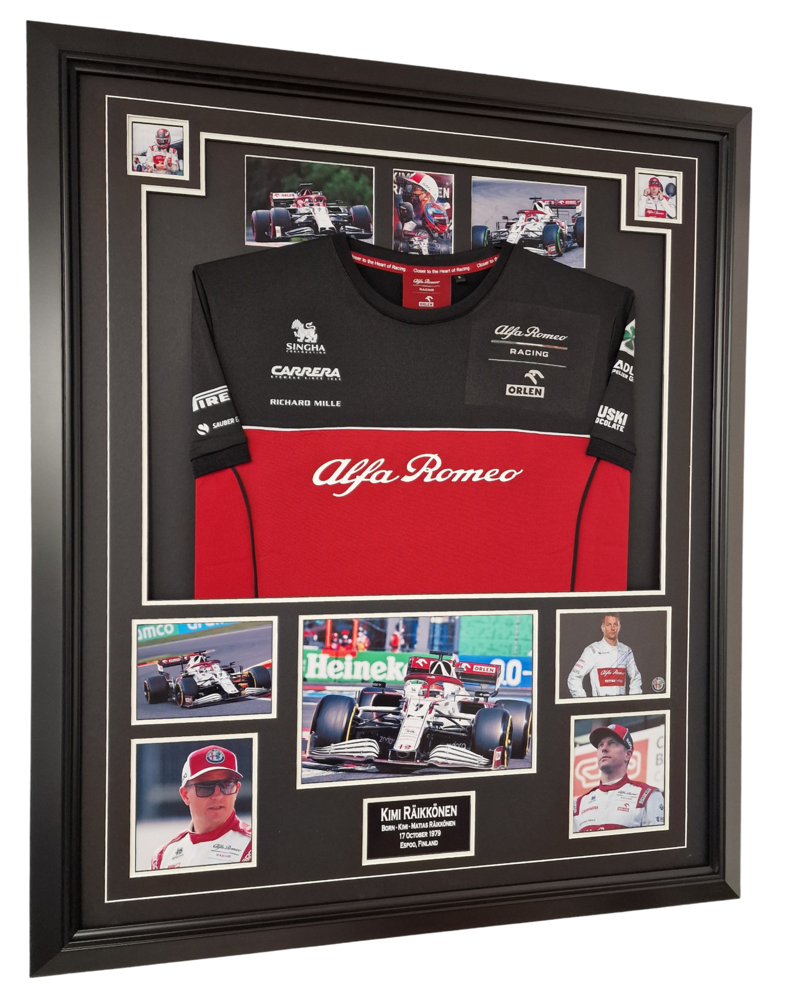 raikkonen framed kimi raikkonen signed picture shirt